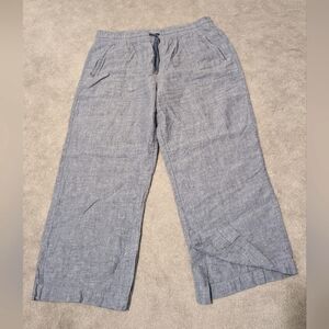 Athleta Retreat Wide Leg Linen Drawstring Pants